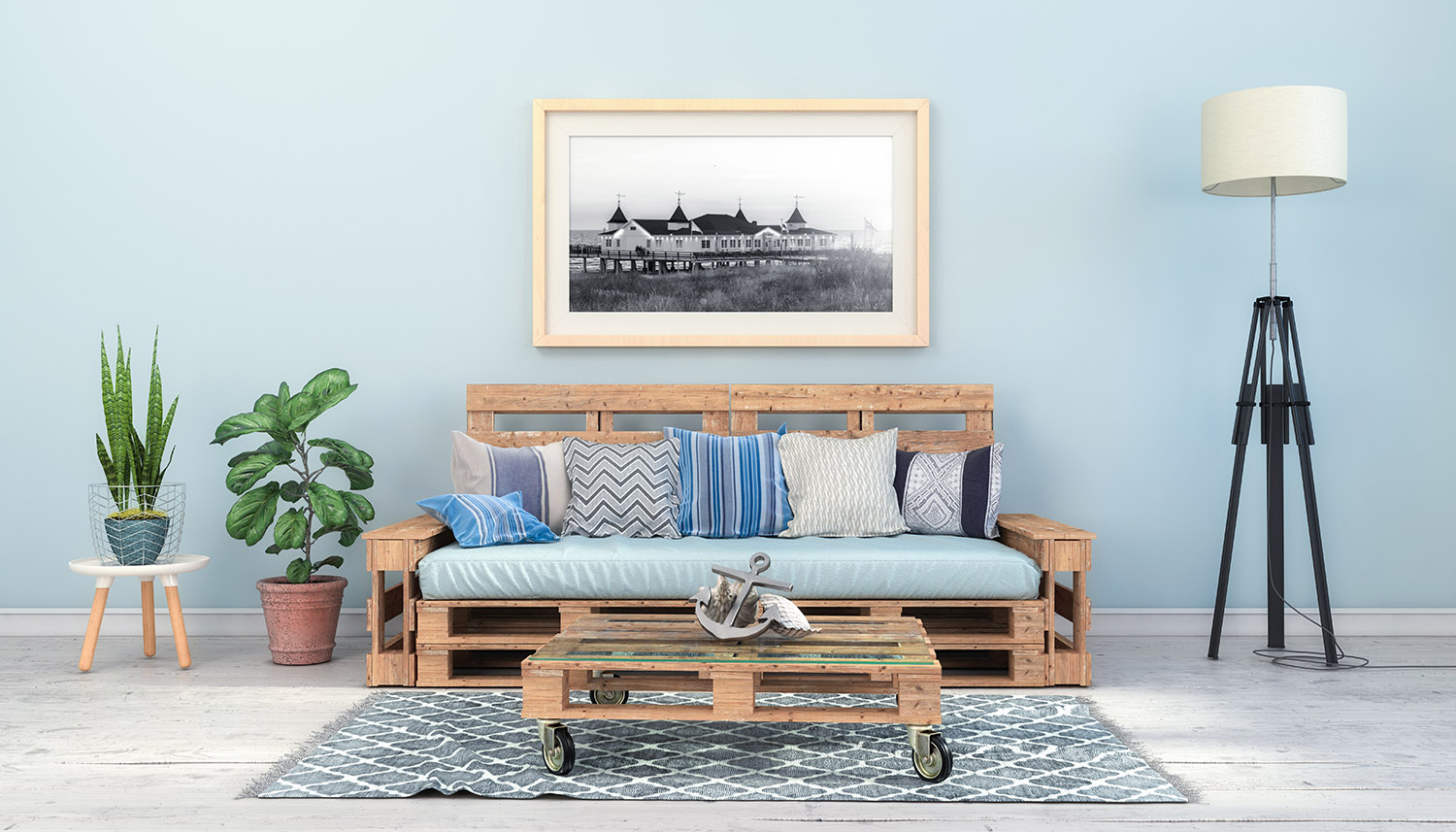 Loungebank pallets