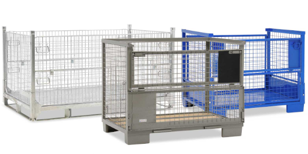 Caisses palettes grillagées b600xh300