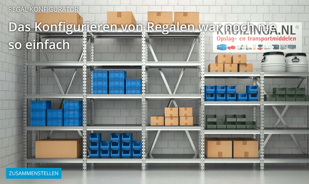 Konfigurieren Sie Ihr Rack selbst bei Kruizinga.de!