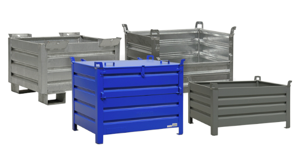 Bacs empilables en acier b600xH300 