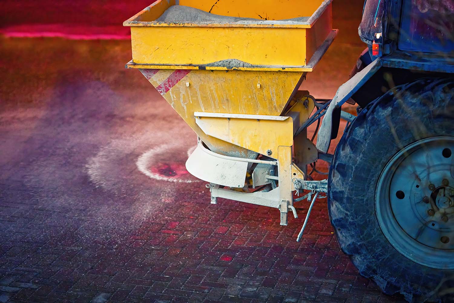 strooiwagen voor strooizout strooiwagen