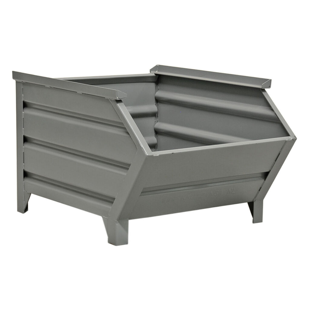 Stacking box steel fixed construction grip opening