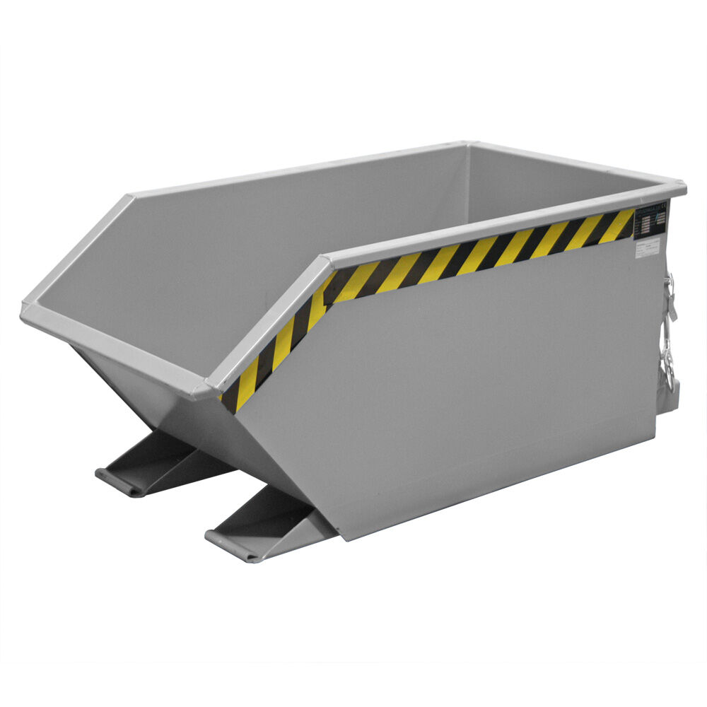 Automatic tilting automatic tilting container low construction height