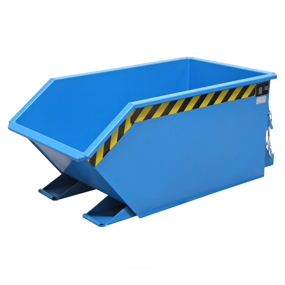 Automatic tilting automatic tilting container low construction height