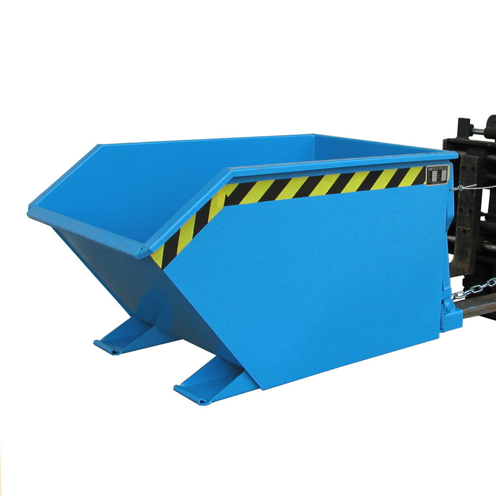 Automatic tilting automatic tilting container low construction height
