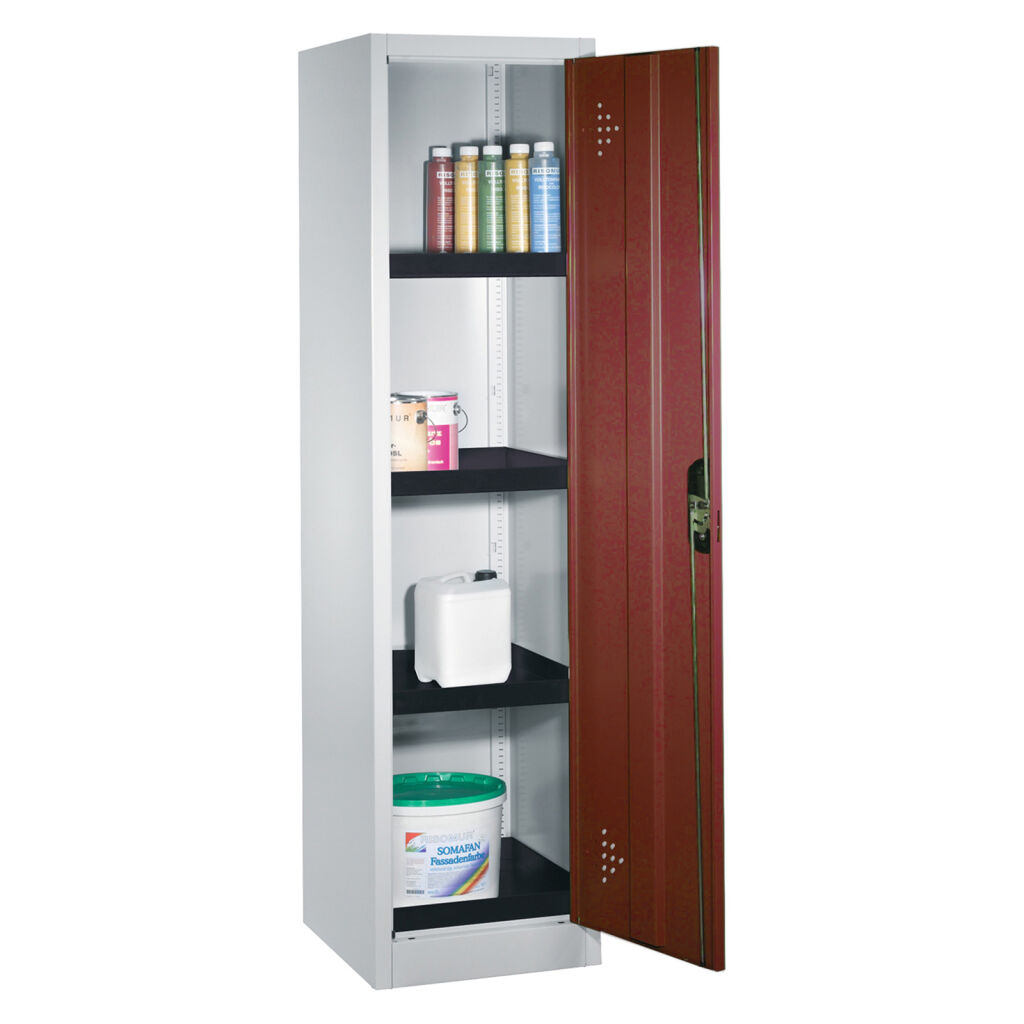 Occasional cabinets with 1 perforated hinged door and 4 Retention Basins