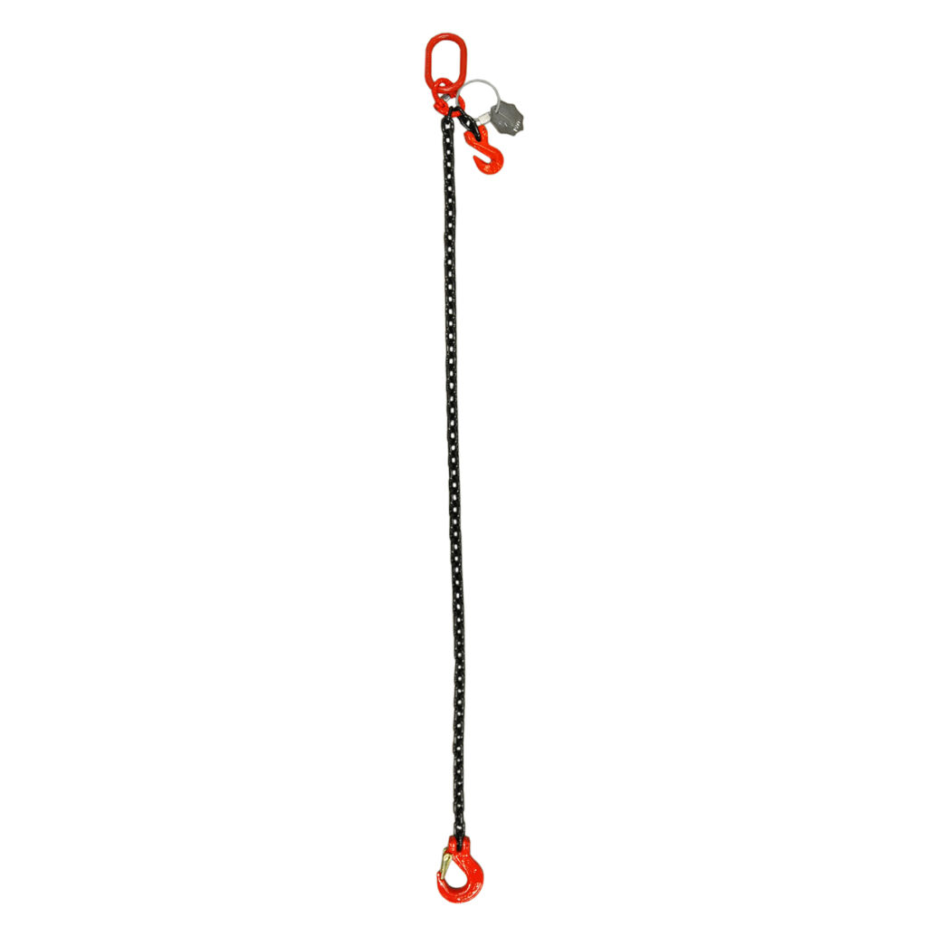 Lifting chain front runner with flap hook, Ø 8 mm, 2000 kg