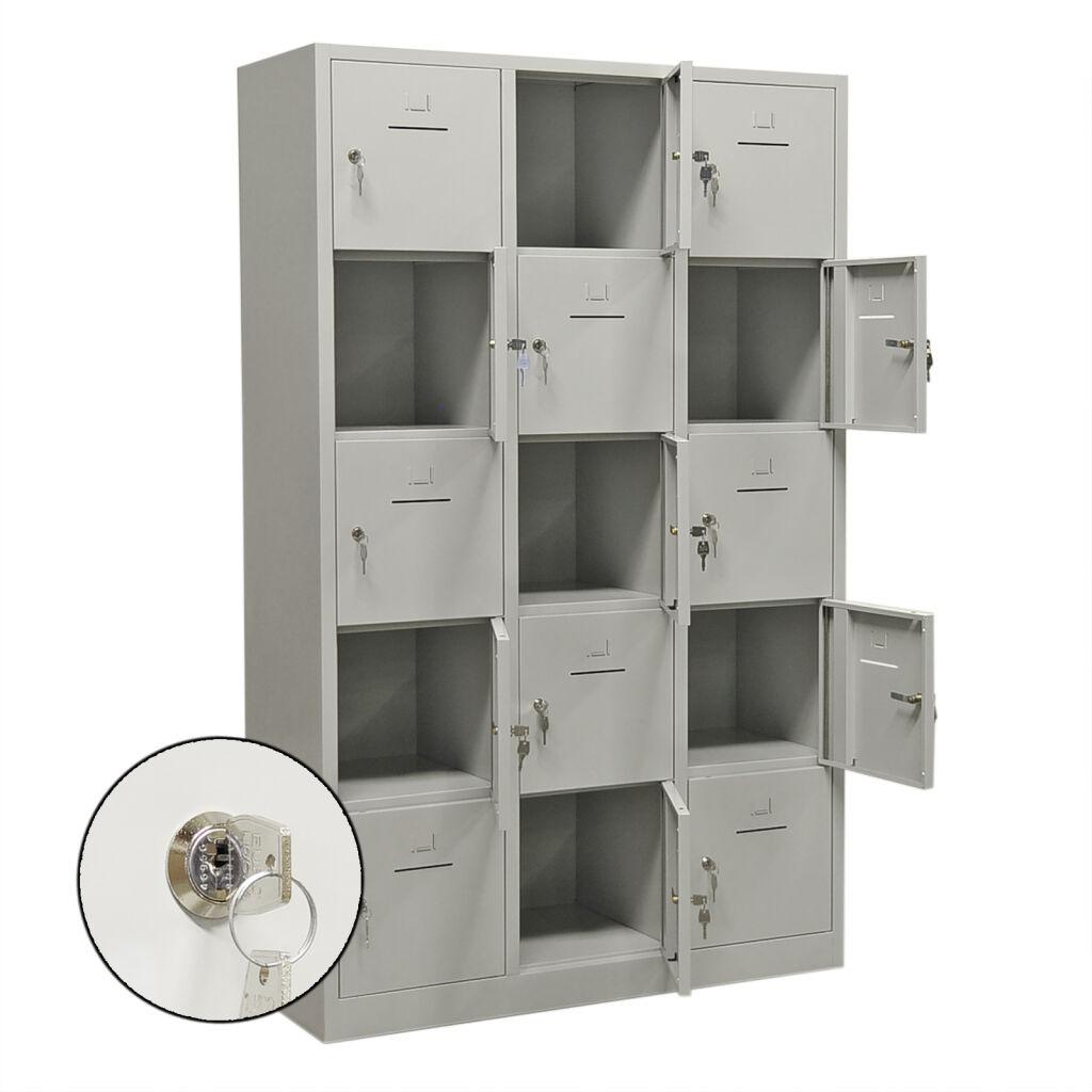 Casier armoire pour casques 15 portes (cylindre)