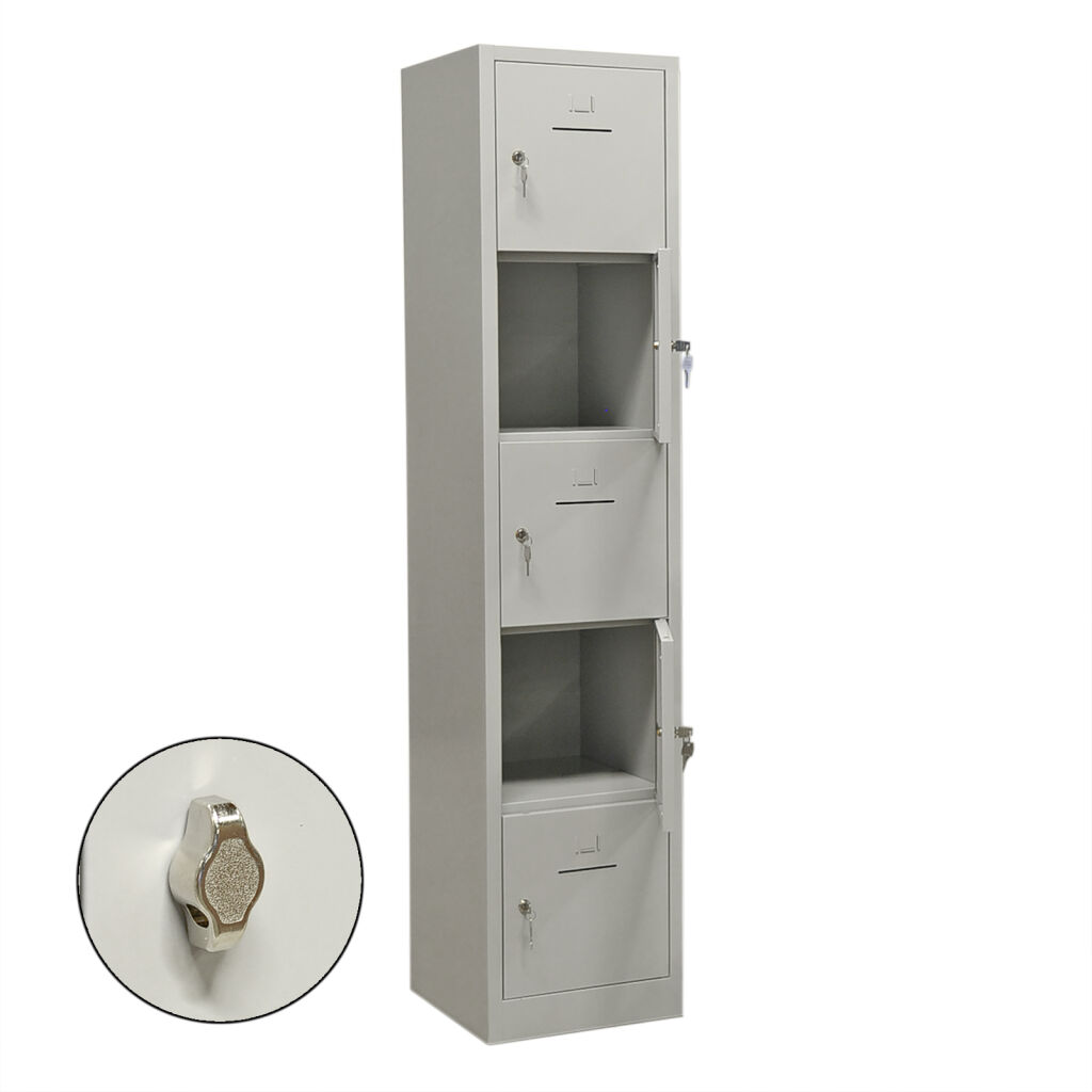 Casier armoire pour casques 5 portes (cadenas)
