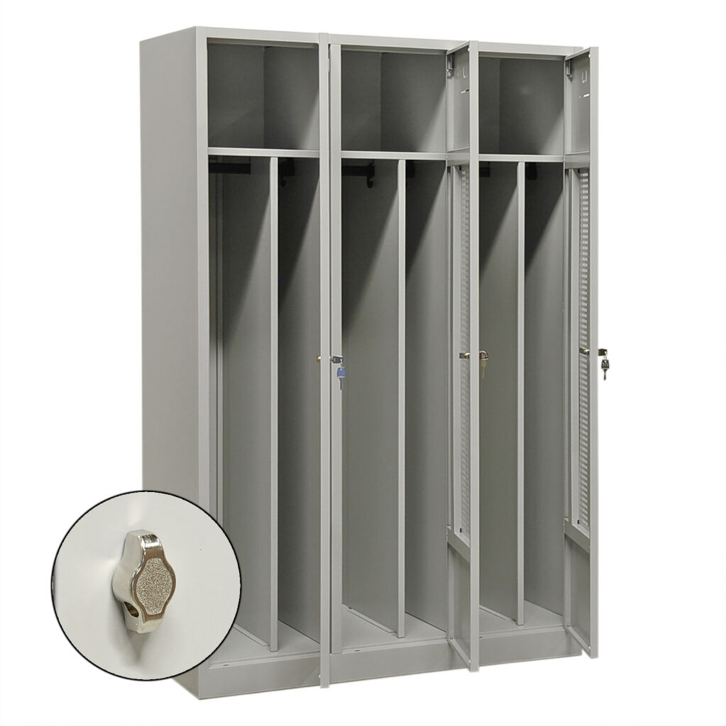 Casier armoire vestiaire 3 portes (cadenas)