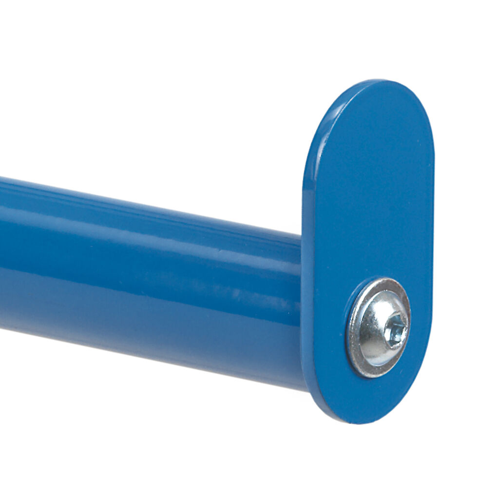 Shelved trolleys accessories end stop high