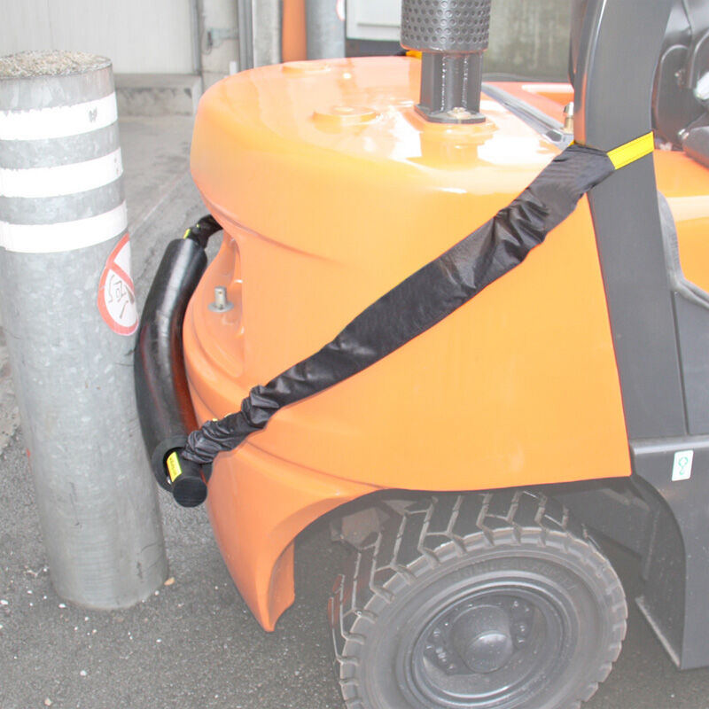 Profilé et cornière pour chariot élévateur bande d' protection en caoutchouc