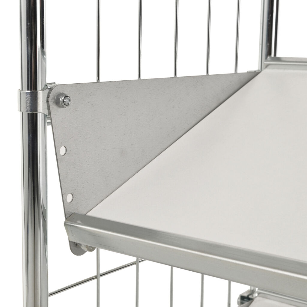 Shelved trolleys accessories support brackets