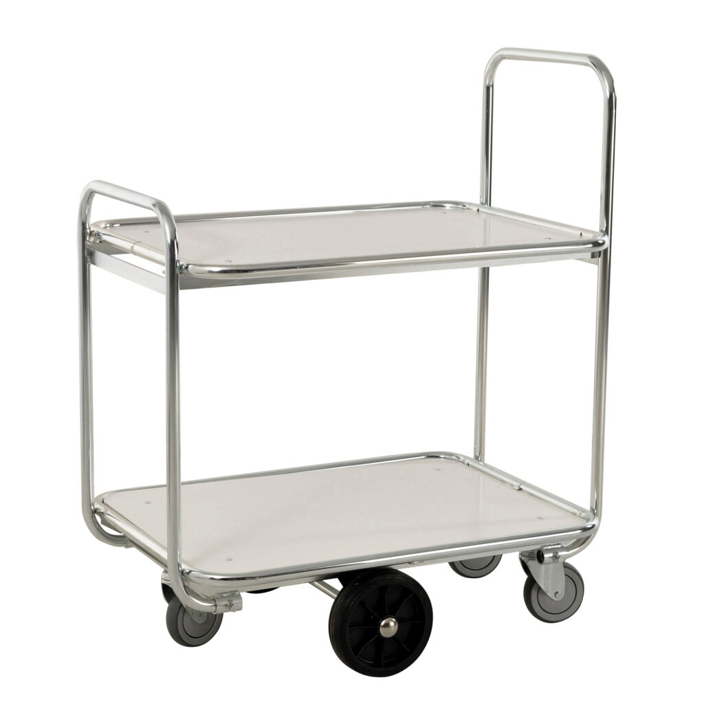 Offres de roll conteneurs Kongamek chariot préparateur de colis avec 2 étagères