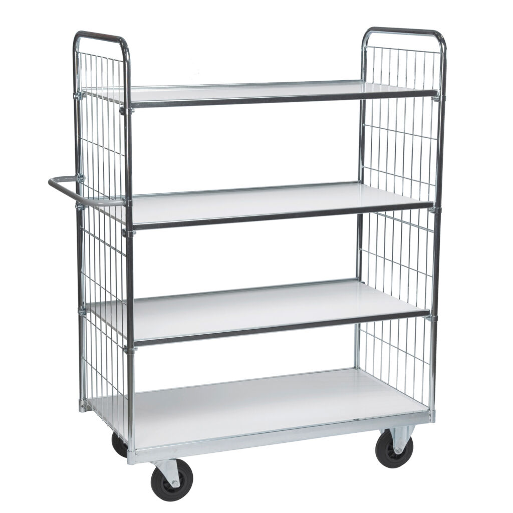 Magazijnwagen aanbiedingen Kongamek etagewagen met 4 etages