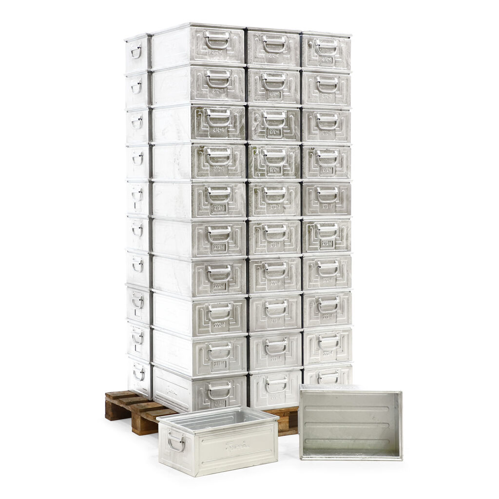 Storage bin steel all walls closed