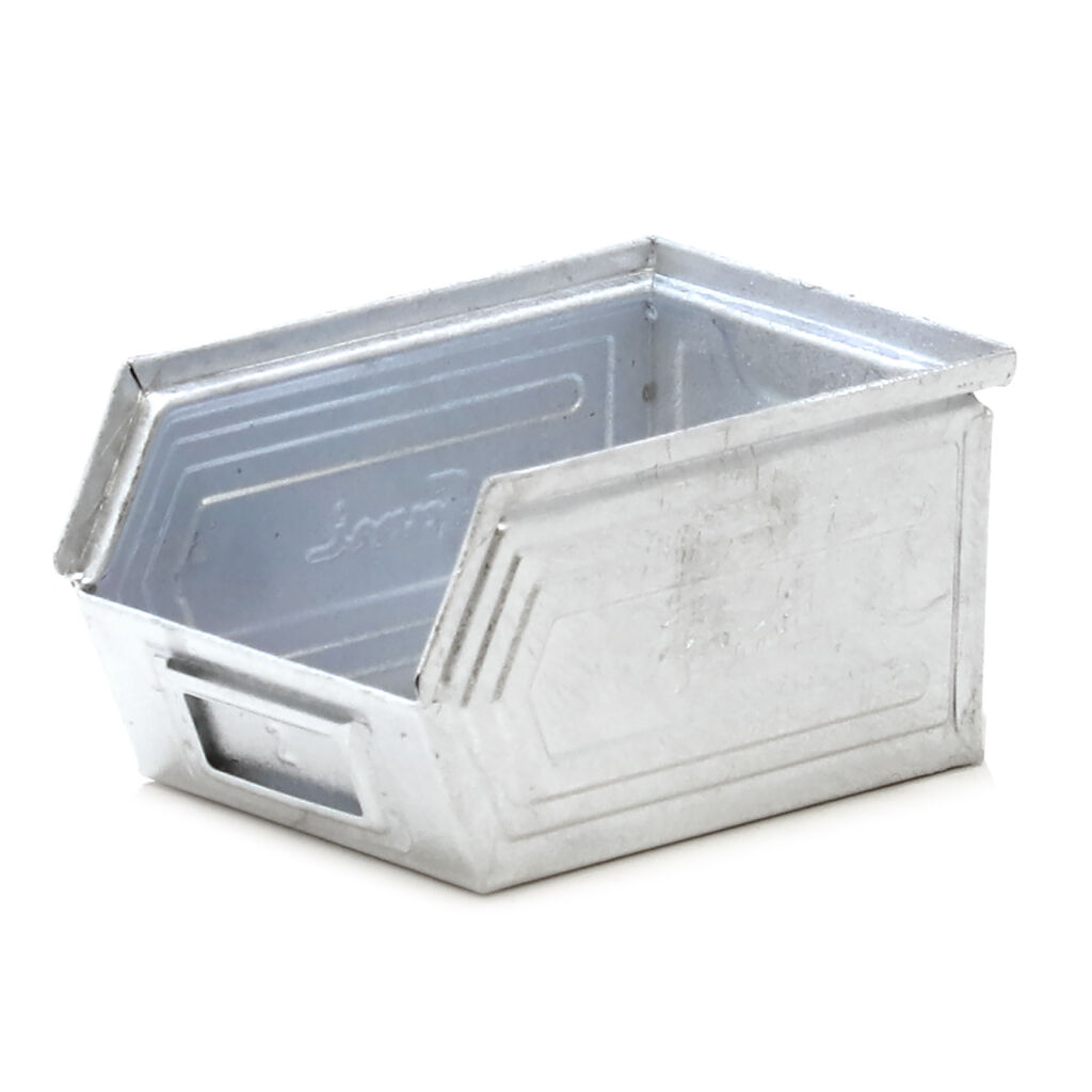 Storage bin steel grip opening