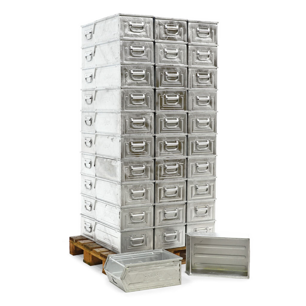 Storage bin steel grip opening