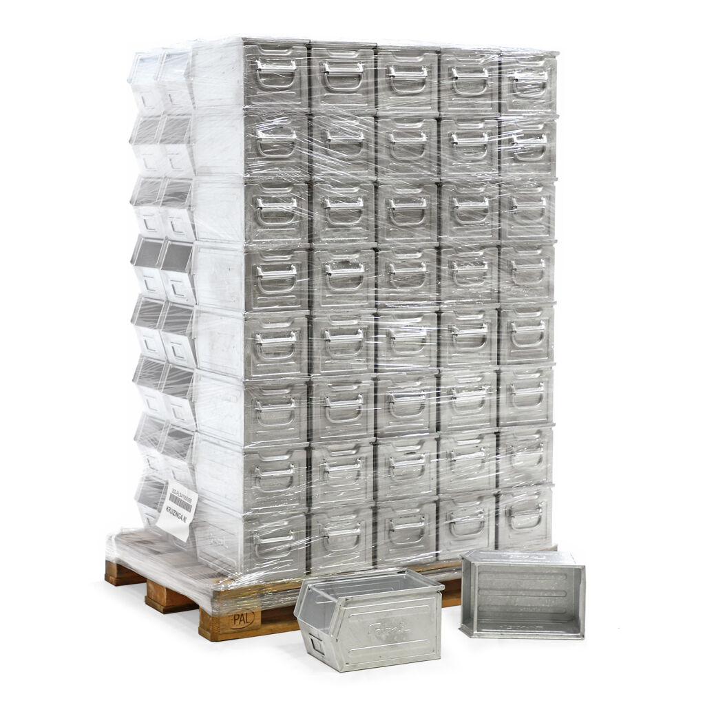 Storage bin steel grip opening