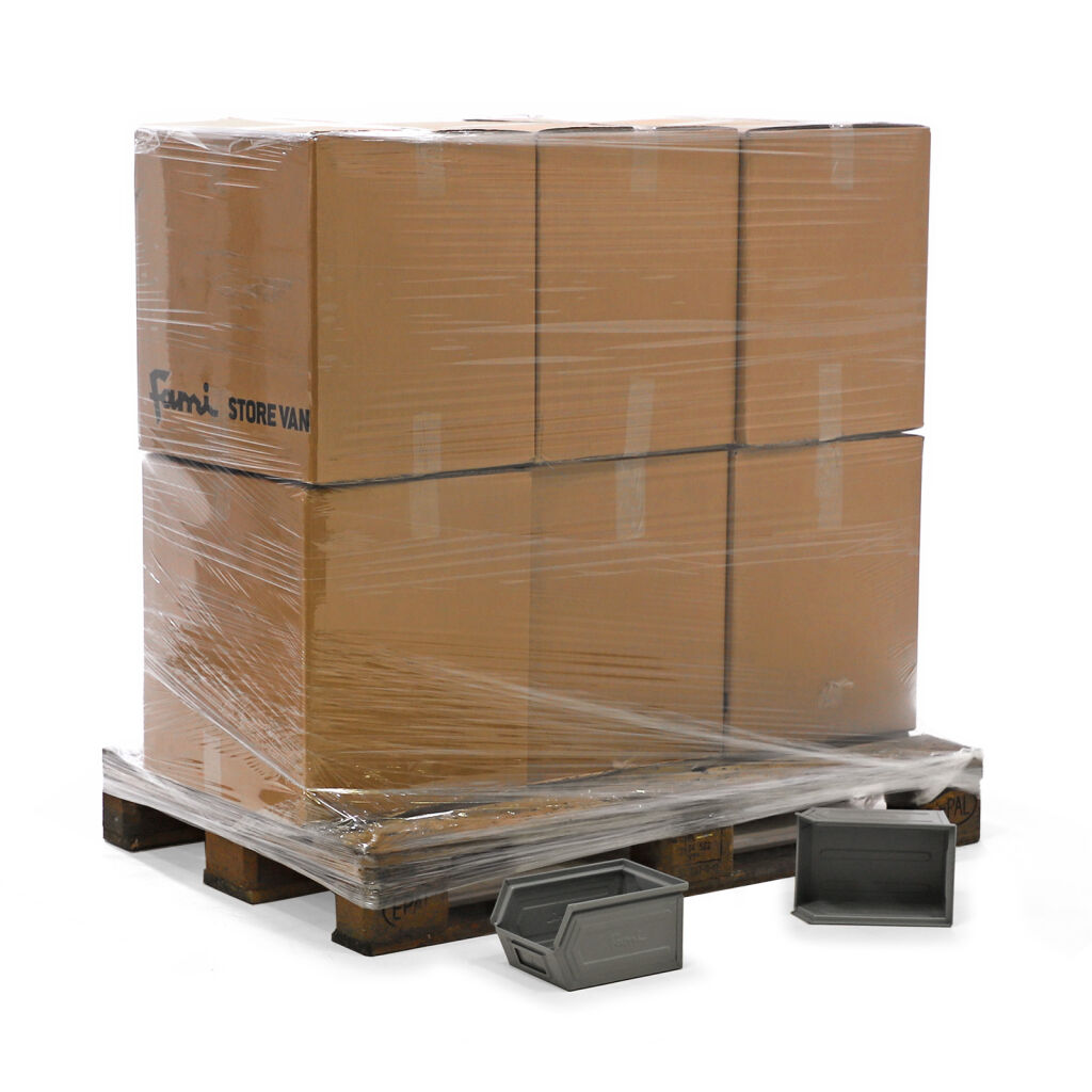 Storage bin steel grip opening