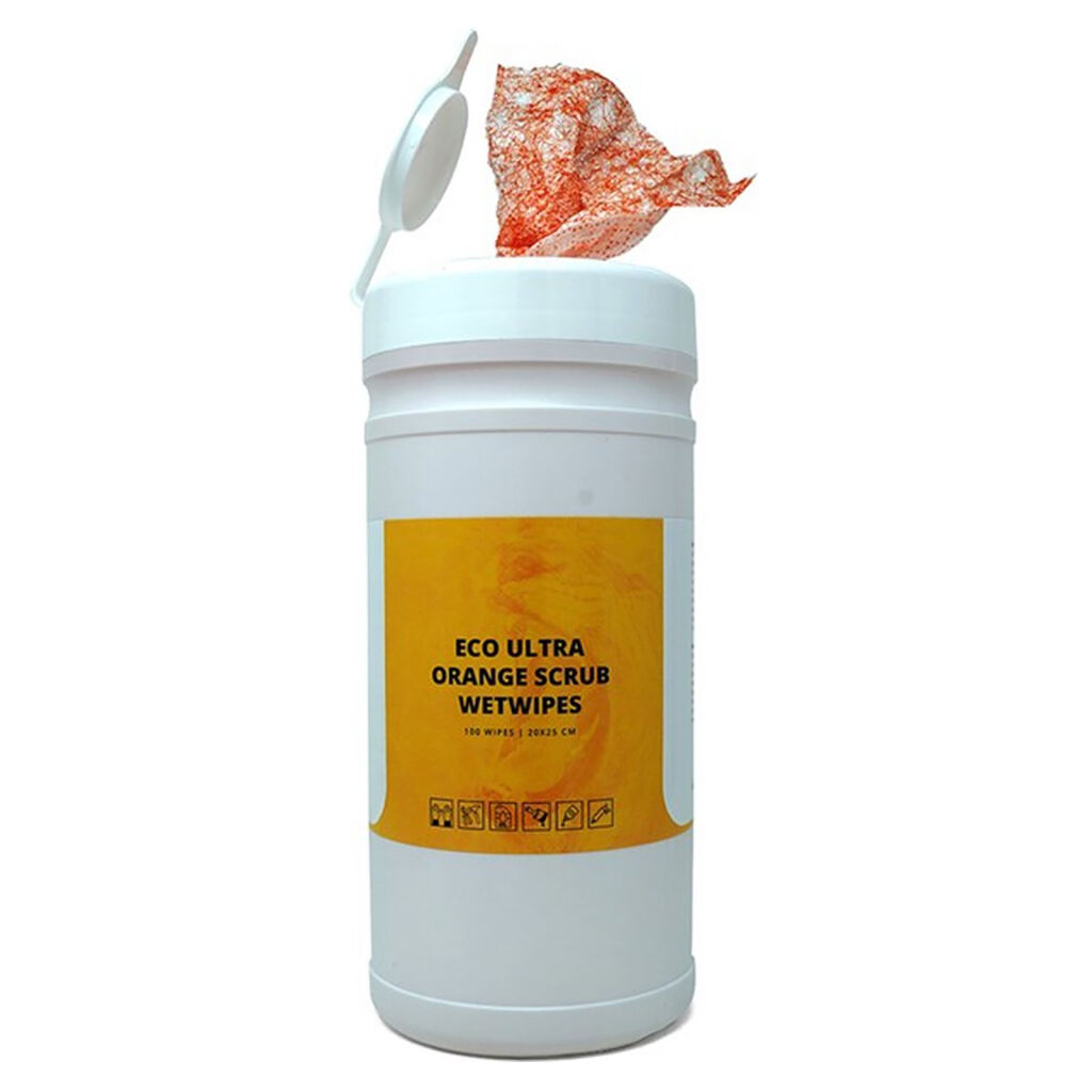 Handbescherming vochtige doekjes nonwoven wet wipes, 6x100 stuks