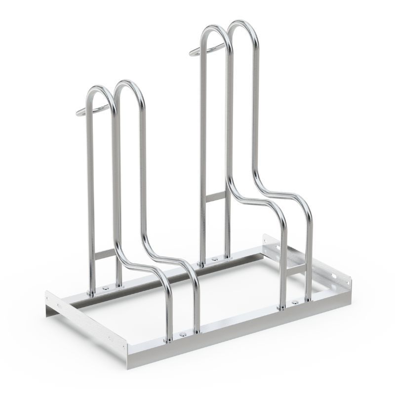 Cycle racks bike rack 2-piece, single-sided