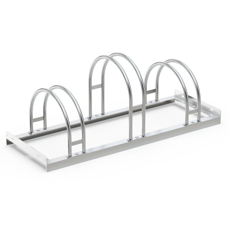 Cycle racks bike rack 3-piece, single-sided 