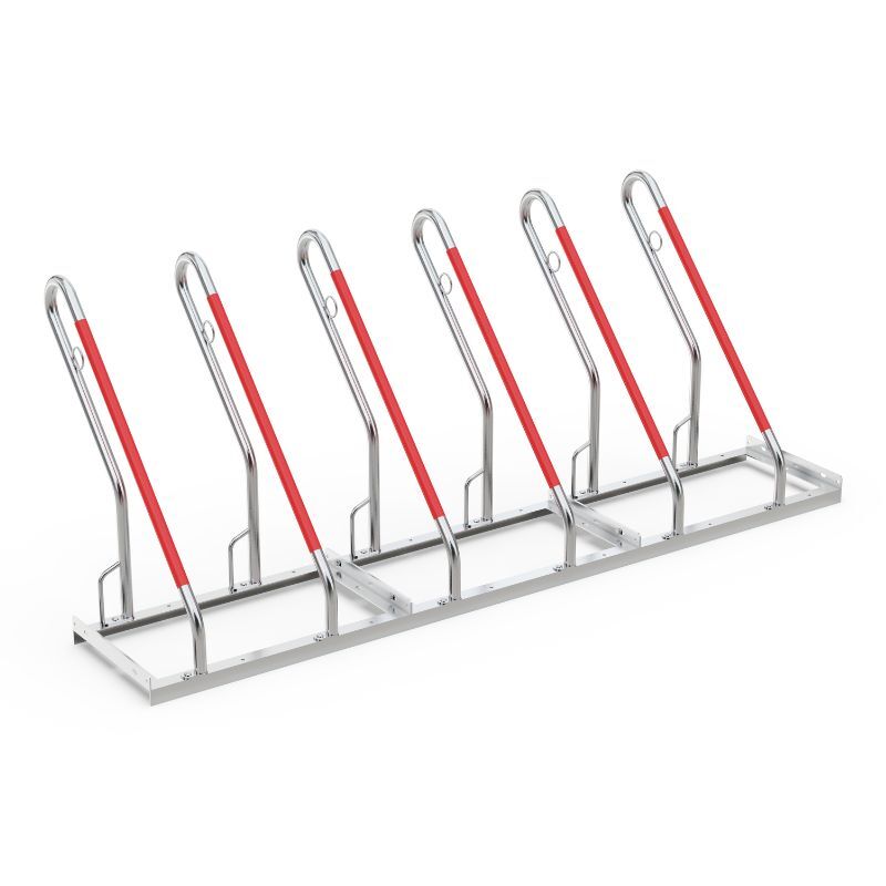 Cycle racks bike rack 6-piece, single-sided 