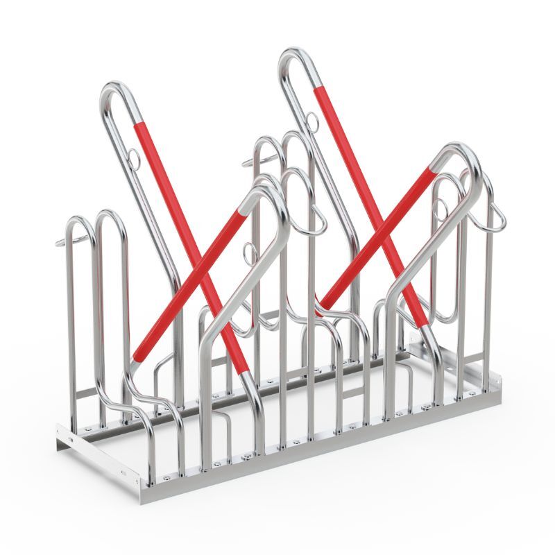 Cycle racks bike rack 4-piece, double-sided 