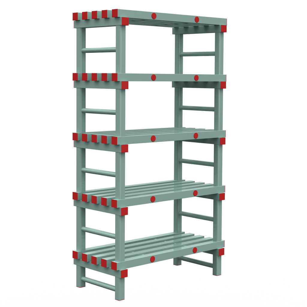 Rayonnage en plastique eurostelle modulaire