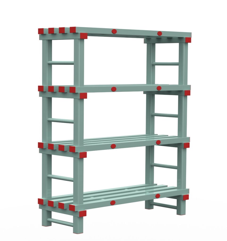 Rayonnage en plastique eurostelle modulaire
