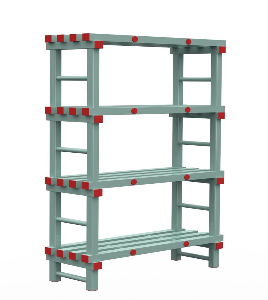 Rayonnage en plastique eurostelle modulaire