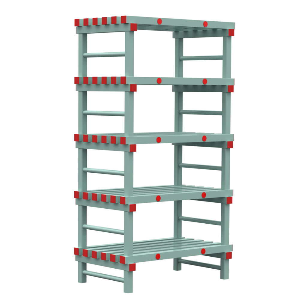 Kunststoffregale Eurostelle modular