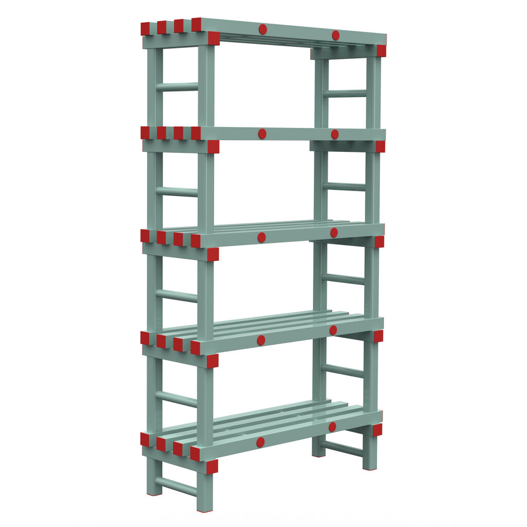 Rayonnage en plastique eurostelle modulaire