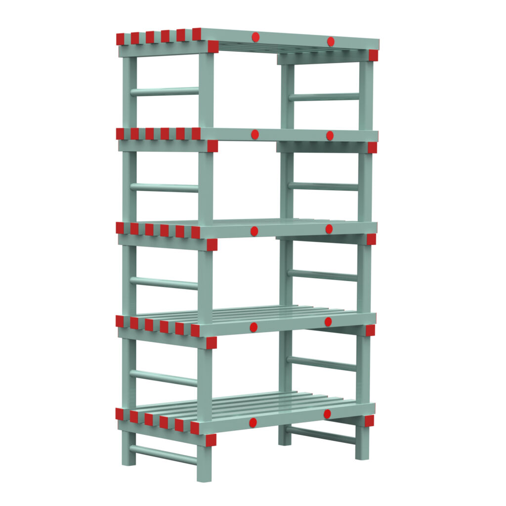 Rayonnage en plastique eurostelle modulaire