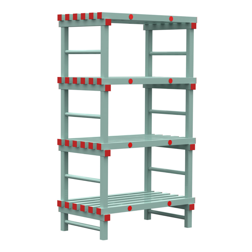 Kunststoffregale Eurostelle modular