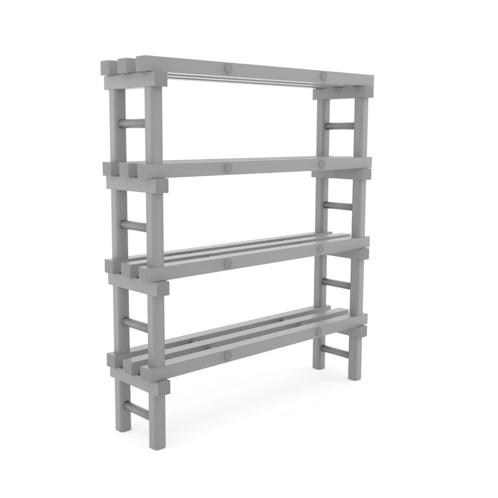 Kunststoffregale Eurostelle modular