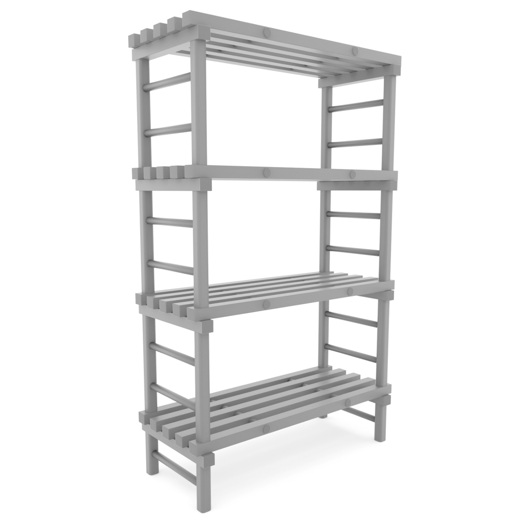 Rayonnage en plastique eurostelle modulaire