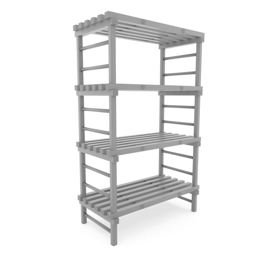 Rayonnage en plastique eurostelle modulaire