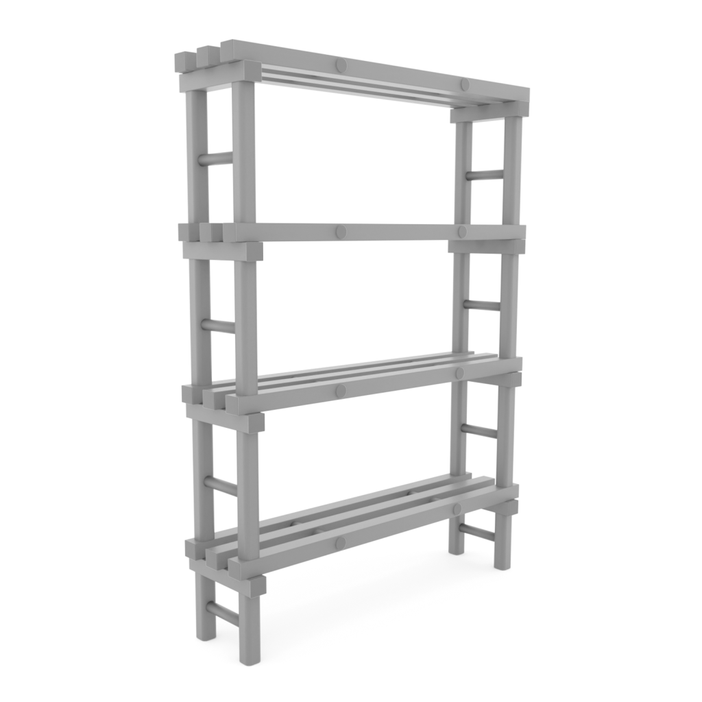 Rayonnage en plastique eurostelle modulaire