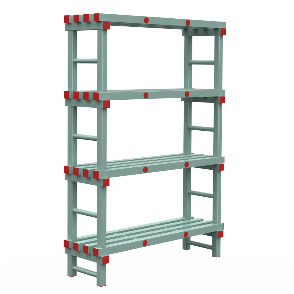 Rayonnage en plastique eurostelle modulaire