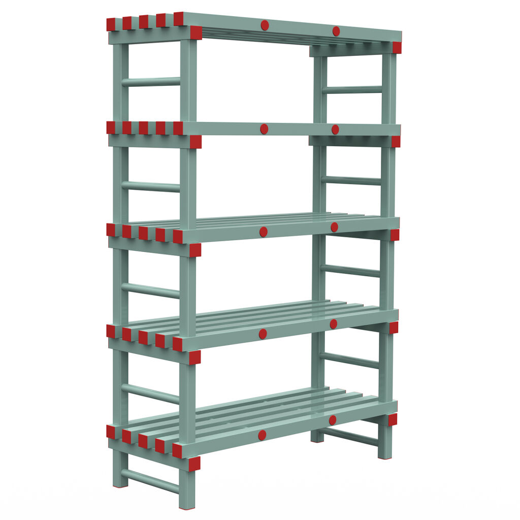 Kunststoffregale Eurostelle modular