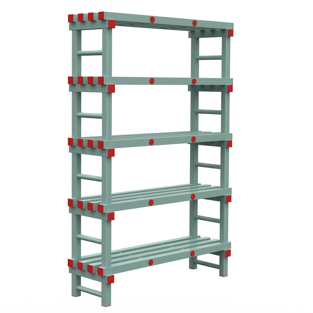 Kunststoffregale Eurostelle modular