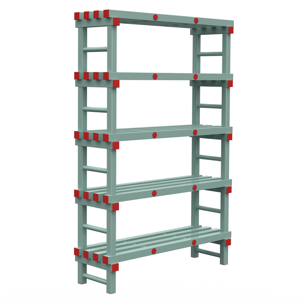 Kunststoffregale Eurostelle modular