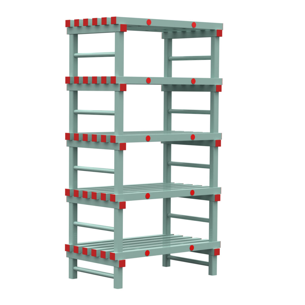 Plastic rack Euro rack modular