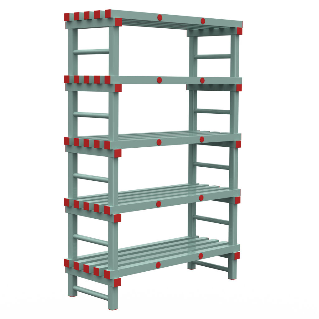Rayonnage en plastique eurostelle modulaire