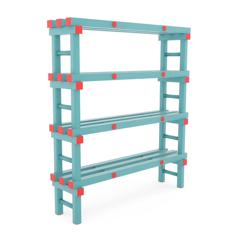 Plastic rack Euro rack modular