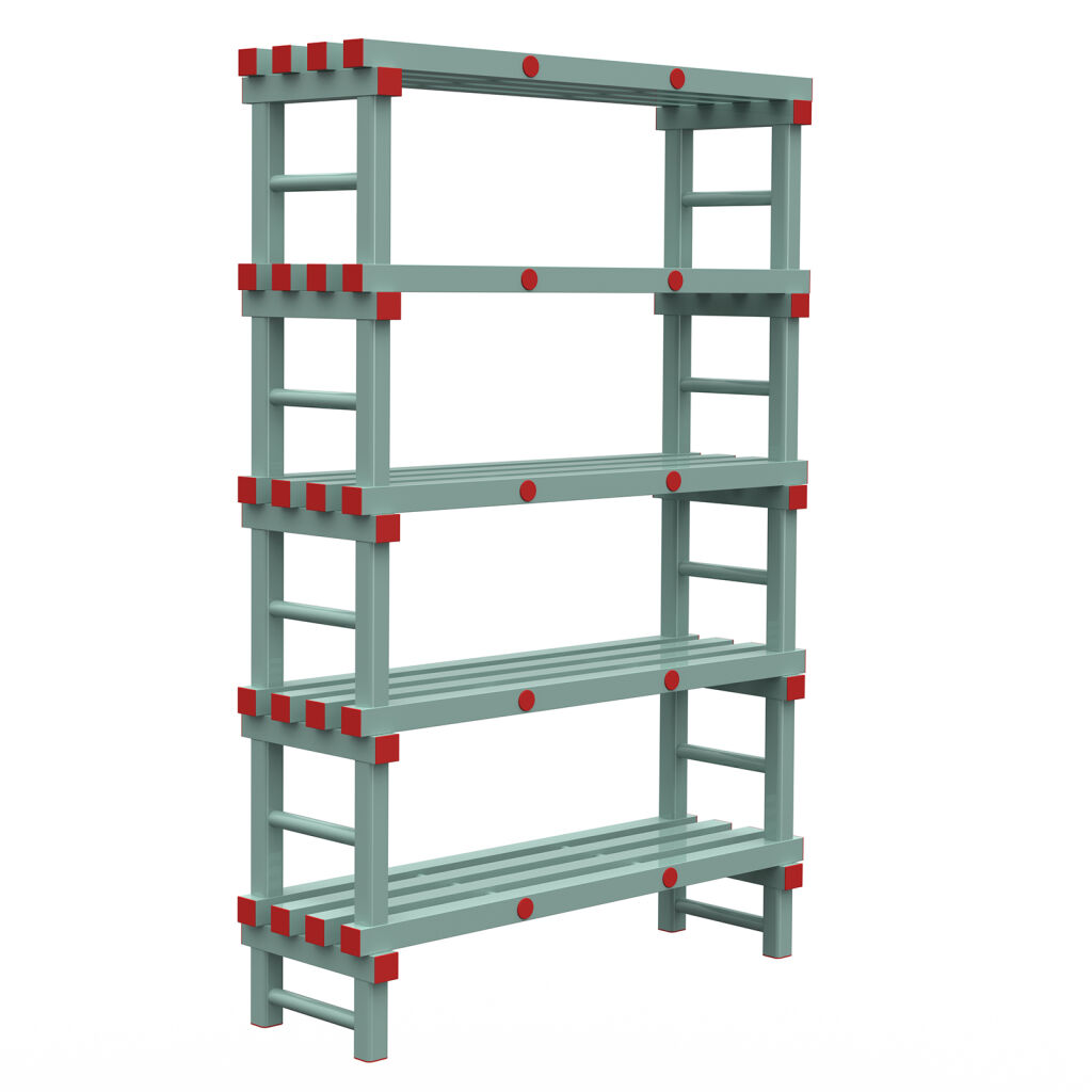 Rayonnage en plastique eurostelle modulaire