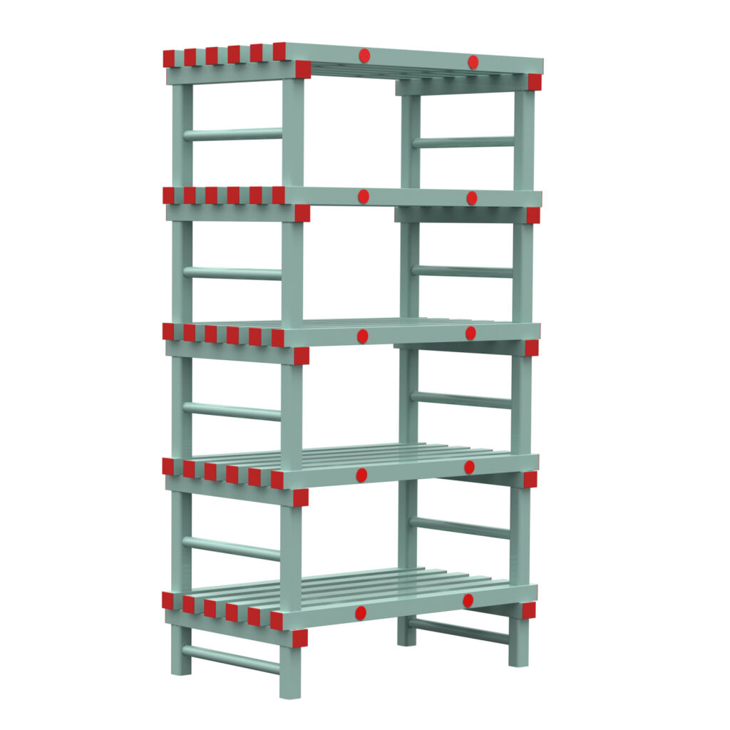Plastic rack Euro rack modular
