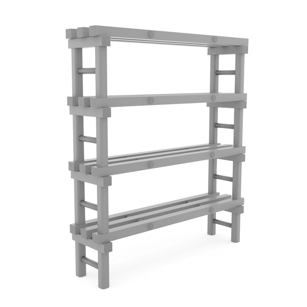 Rayonnage en plastique eurostelle modulaire